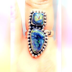 Monarch Opal Sterling Silver Gemstone Ring